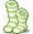 潮汐Striped Knee Socks (Green)