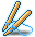 Blue Knitting Needles