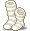 潮汐Striped Knee Socks (Off-White)