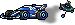潮汐Zooming Blue Race Car 预览