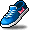 潮汐Pink Kitty Blue Sneakers